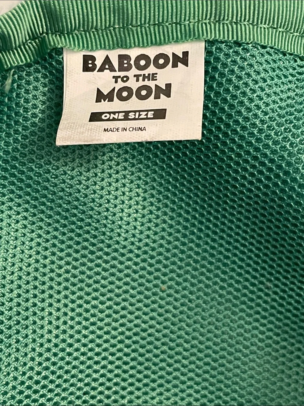 Baboon to the Moon♥️Green Crossbody Sling Bag with Embossed Logo Patch - Picture 8 of 9